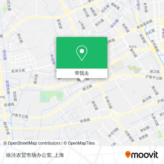 徐泾农贸市场办公室地图
