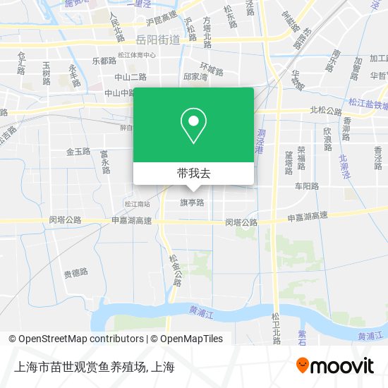 上海市苗世观赏鱼养殖场地图