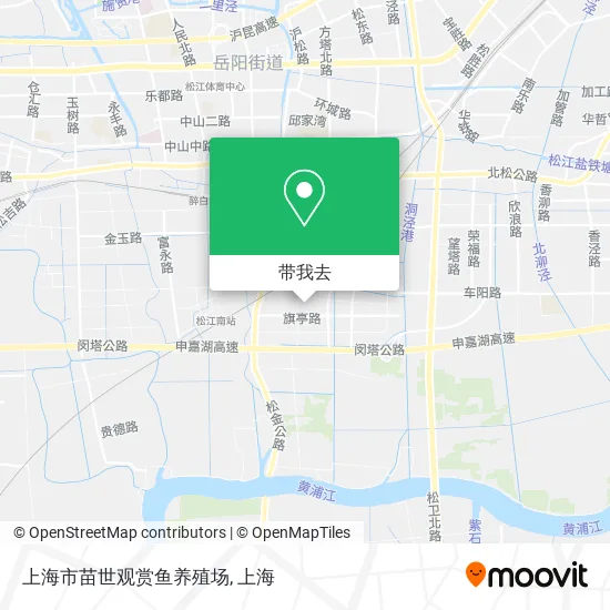 上海市苗世观赏鱼养殖场地图