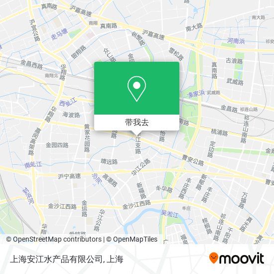 上海安江水产品有限公司地图