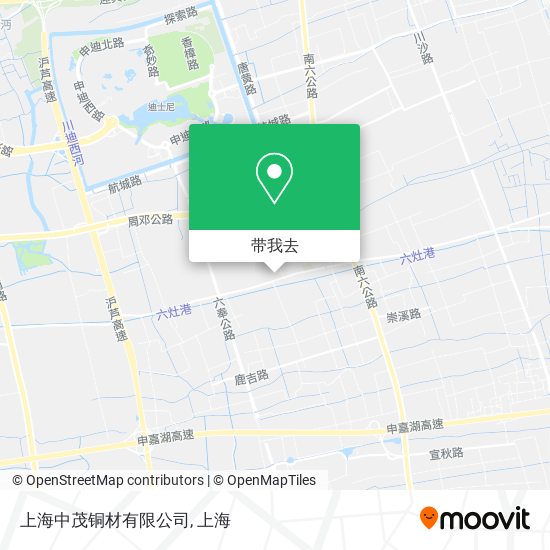 上海中茂铜材有限公司地图