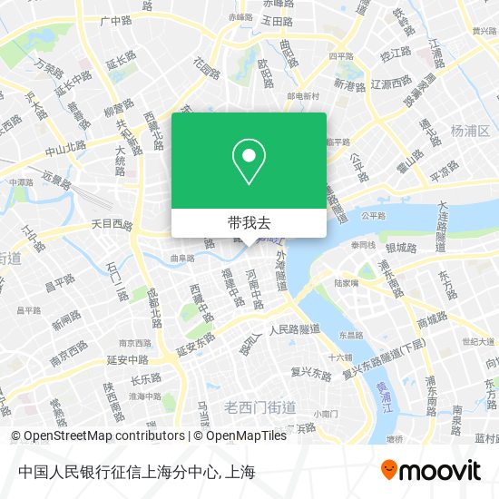 中国人民银行征信上海分中心地图