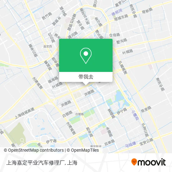 上海嘉定平业汽车修理厂地图