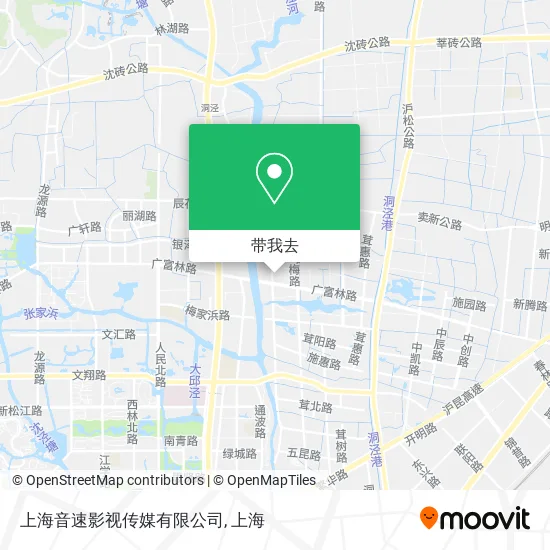 上海音速影视传媒有限公司地图
