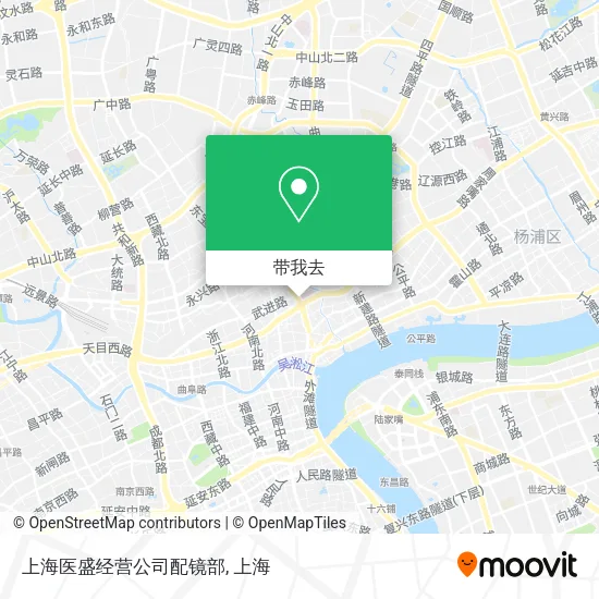 上海医盛经营公司配镜部地图