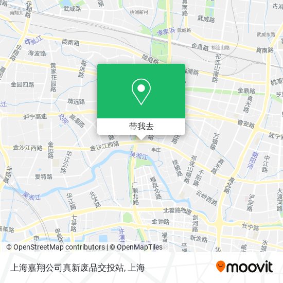 上海嘉翔公司真新废品交投站地图