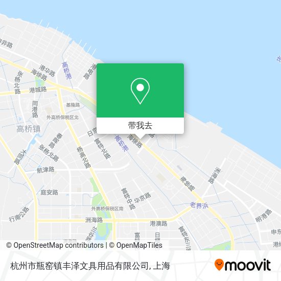 杭州市瓶窑镇丰泽文具用品有限公司地图