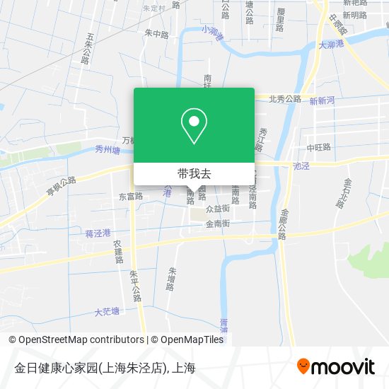 金日健康心家园(上海朱泾店)地图