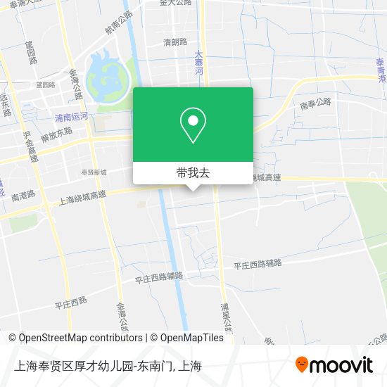 上海奉贤区厚才幼儿园-东南门地图