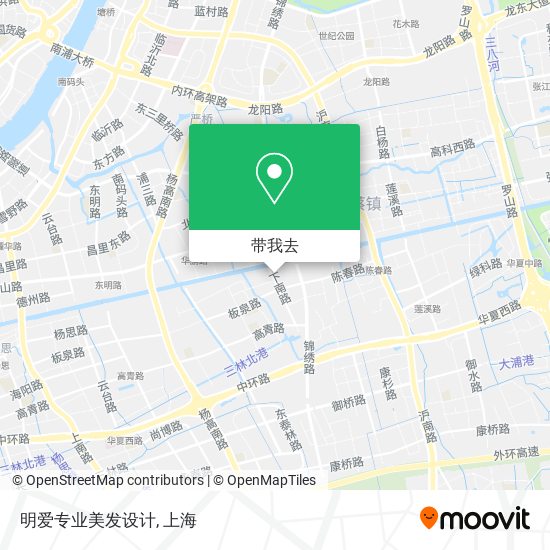 明爱专业美发设计地图