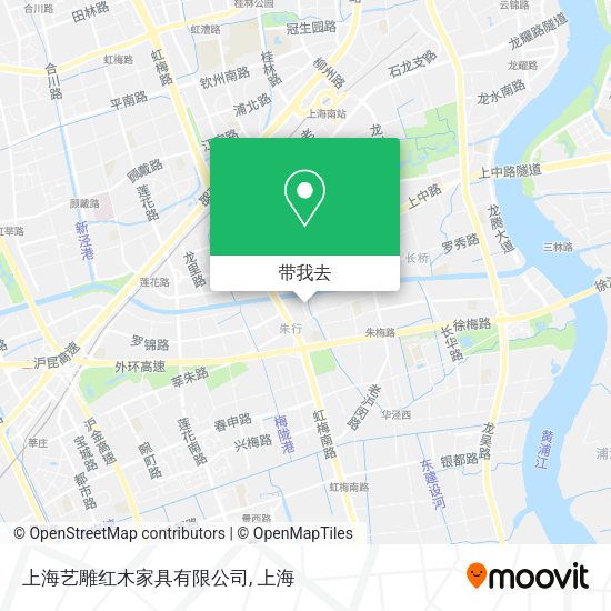 上海艺雕红木家具有限公司地图