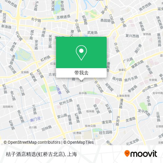 桔子酒店精选(虹桥古北店)地图