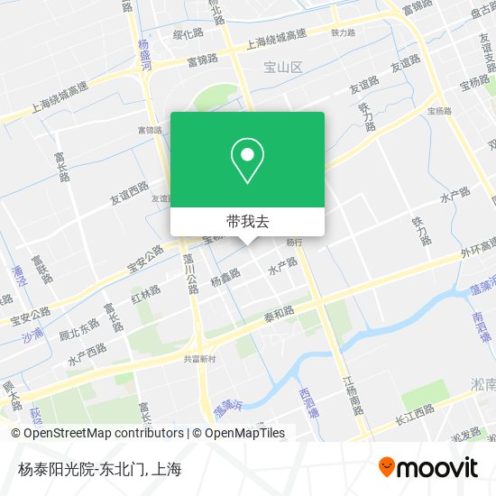 杨泰阳光院-东北门地图