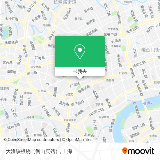 大渔铁板烧（衡山宾馆）地图