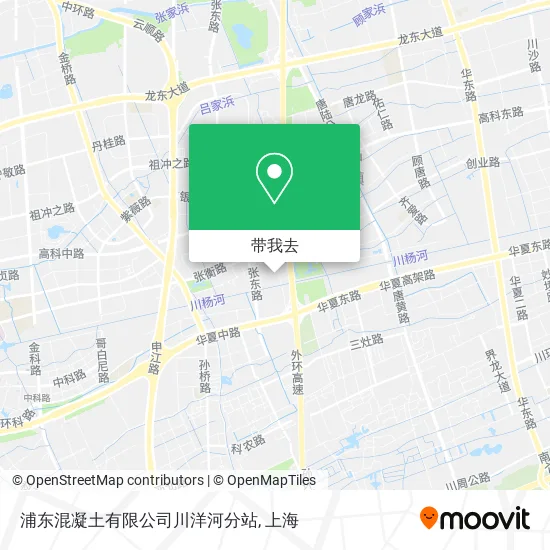 浦东混凝土有限公司川洋河分站地图