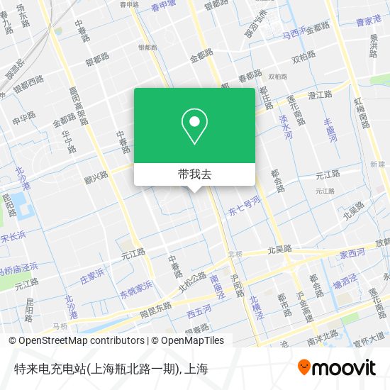 特来电充电站(上海瓶北路一期)地图