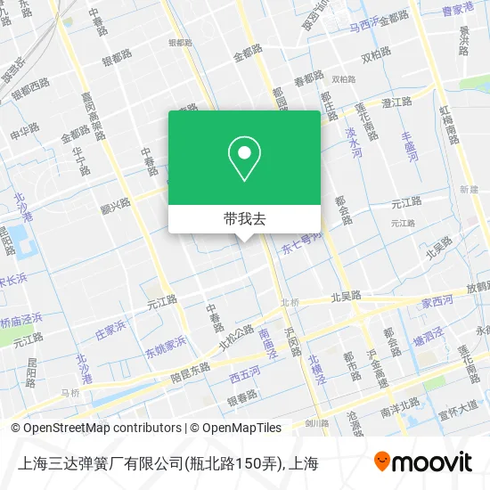 上海三达弹簧厂有限公司(瓶北路150弄)地图