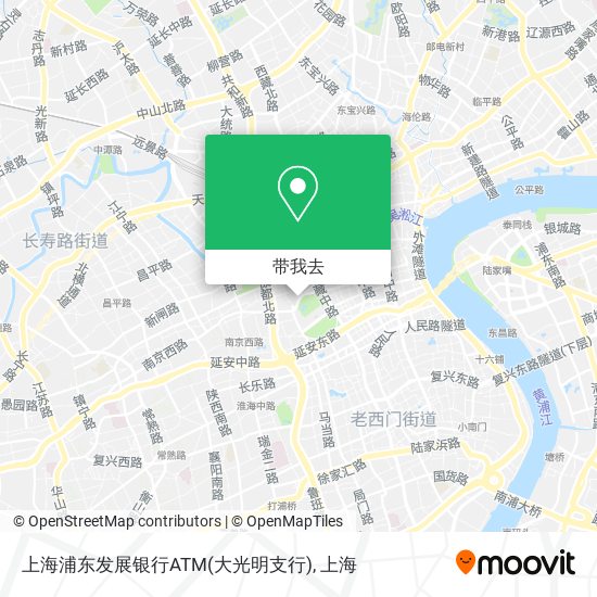 上海浦东发展银行ATM(大光明支行)地图