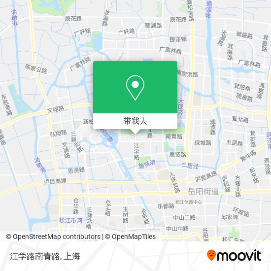 江学路南青路地图