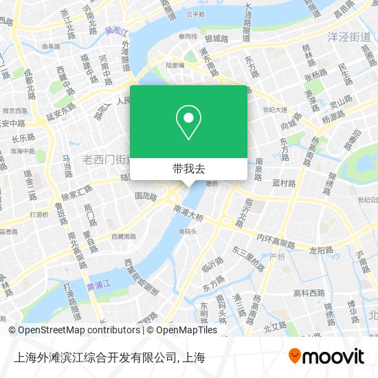 上海外滩滨江综合开发有限公司地图