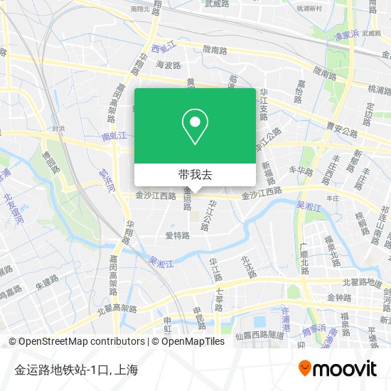 金运路地铁站-1口地图