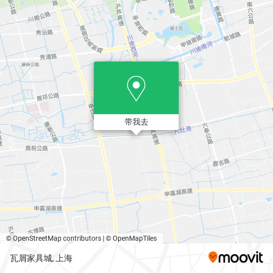 瓦屑家具城地图