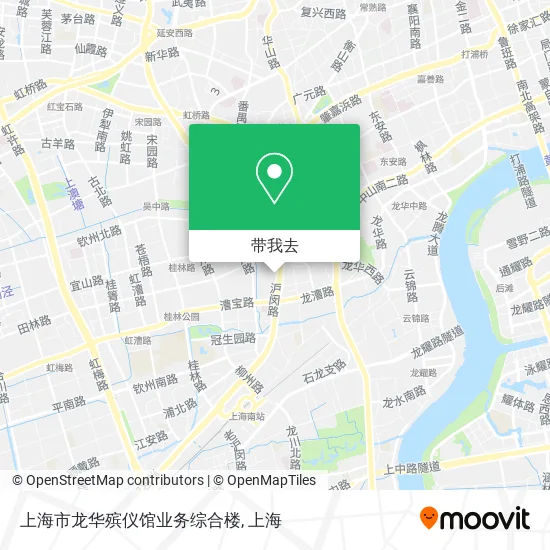 上海市龙华殡仪馆业务综合楼地图