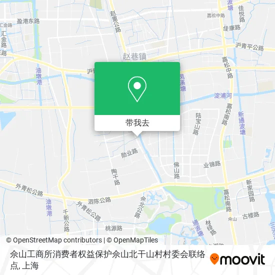 佘山工商所消费者权益保护佘山北干山村村委会联络点地图