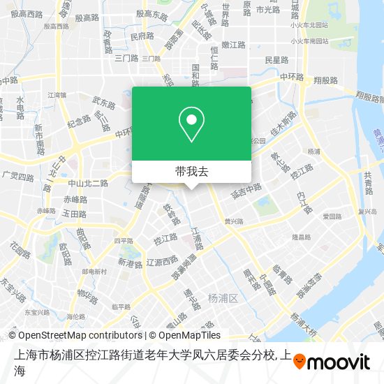 上海市杨浦区控江路街道老年大学凤六居委会分校地图