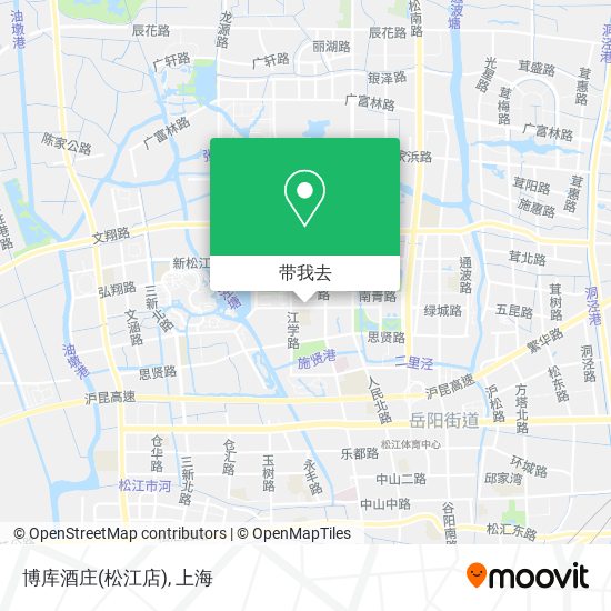 博库酒庄(松江店)地图