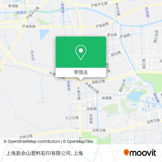上海新佘山塑料彩印有限公司地图