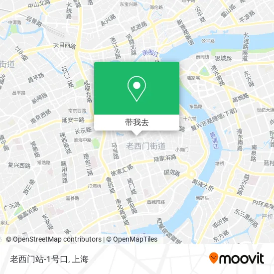 老西门站-1号口地图
