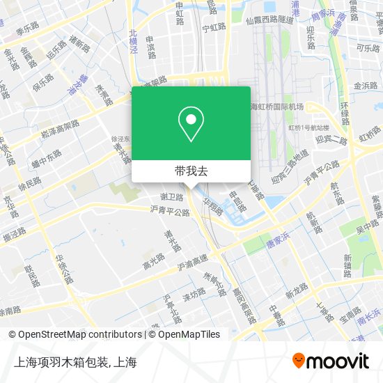 上海项羽木箱包装地图