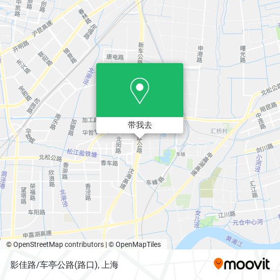 影佳路/车亭公路(路口)地图