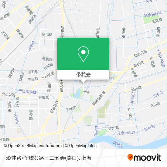 影佳路/车峰公路三二五弄(路口)地图