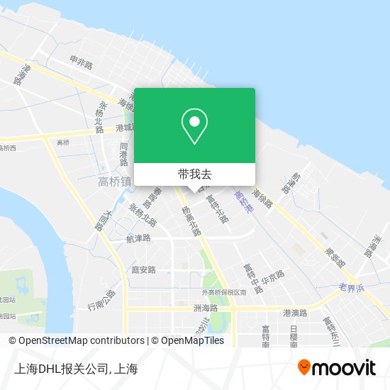 上海DHL报关公司地图