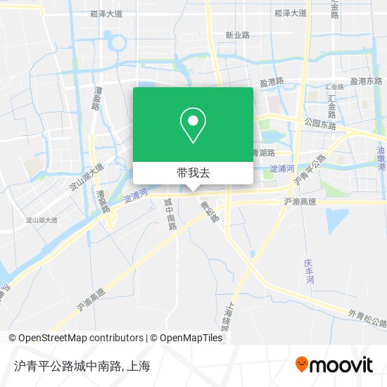 沪青平公路城中南路地图