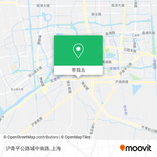 沪青平公路城中南路地图