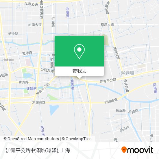 沪青平公路中泽路(崧泽)地图