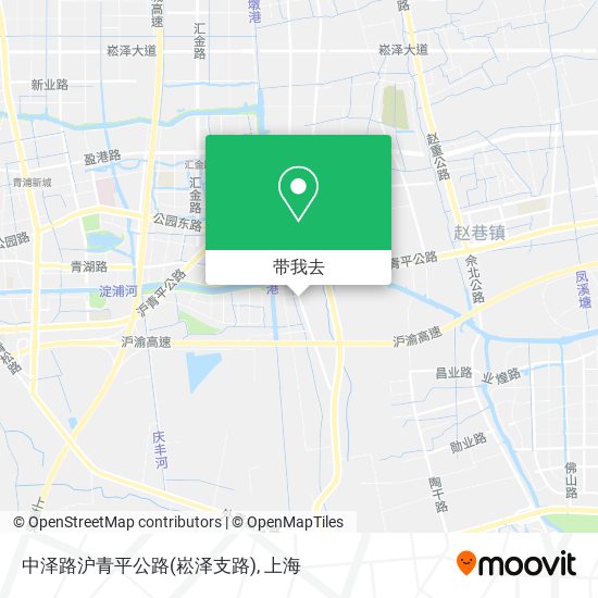 中泽路沪青平公路(崧泽支路)地图