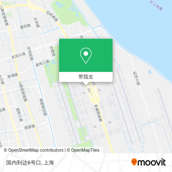 国内到达6号口地图