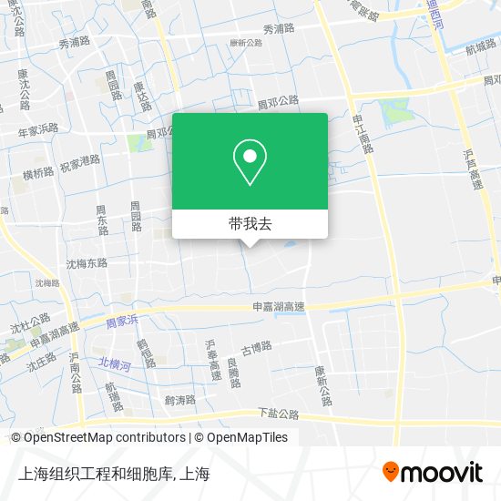 上海组织工程和细胞库地图