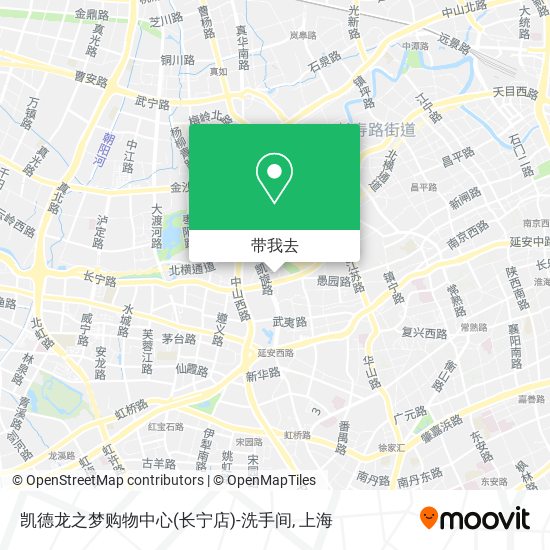 凯德龙之梦购物中心(长宁店)-洗手间地图