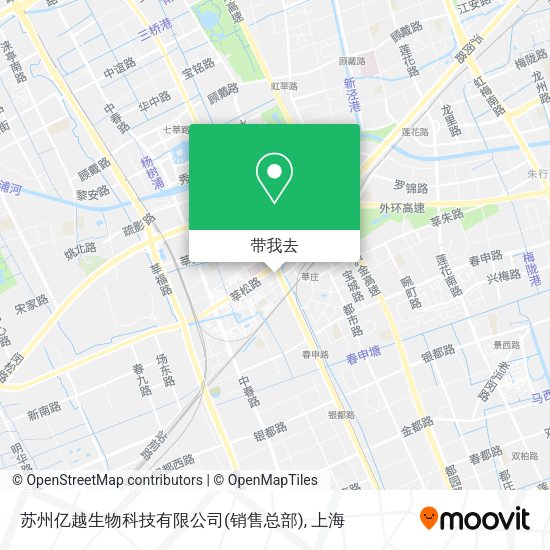 苏州亿越生物科技有限公司(销售总部)地图