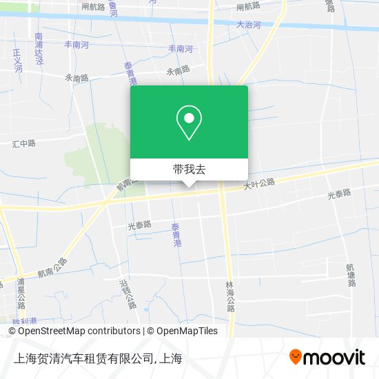 上海贺清汽车租赁有限公司地图