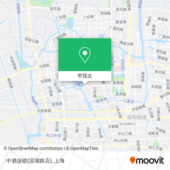 中酒连锁(滨湖路店)地图