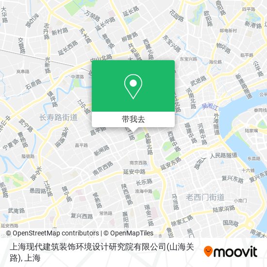 上海现代建筑装饰环境设计研究院有限公司(山海关路)地图