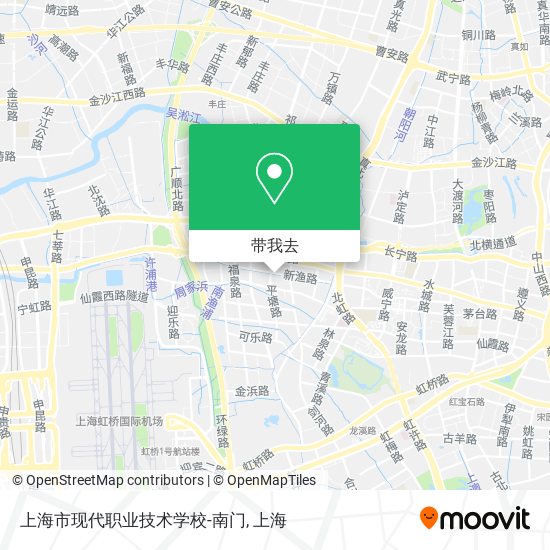 上海市现代职业技术学校-南门地图