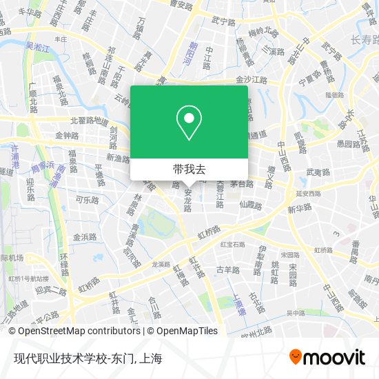 现代职业技术学校-东门地图