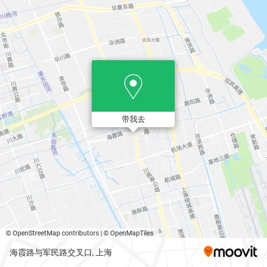 海霞路与军民路交叉口地图